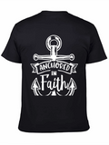 Anchored in Faith Black T-Shirt