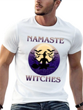 Namaste Witches T-Shirt - Halloween Yoga Design