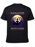 Namaste Witches T-Shirt - Halloween Yoga Design