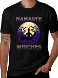 Namaste Witches T-Shirt - Halloween Yoga Design