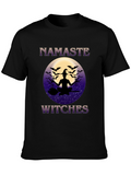 Namaste Witches T-Shirt - Halloween Yoga Design