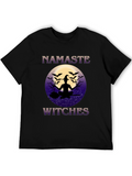 Namaste Witches T-Shirt - Halloween Yoga Design