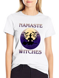 Namaste Witches T-Shirt - Halloween Yoga Design