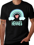 Cute Rainbow Heart Hennes T-Shirt