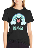 Cute Rainbow Heart Hennes T-Shirt