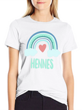 Cute Rainbow Heart Hennes T-Shirt