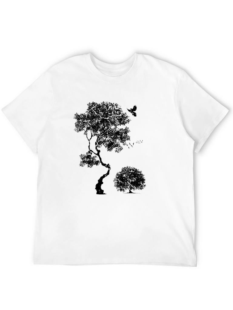 Nature Silhouette Graphic Black T-Shirt