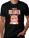 I Could Be Meaner Cat T-Shirt