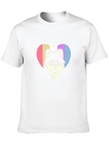 Wolf Heart Tee - Black Graphic T-Shirt