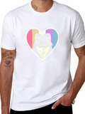 Wolf Heart Tee - Black Graphic T-Shirt