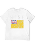 Niue Flag T-Shirt Distressed Graphic Tee