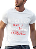 Cello is My Second Language Black T-Shirt