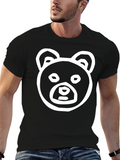 Bear Graphic Black Tee Shirt