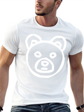 Bear Graphic Black Tee Shirt