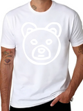 Bear Graphic Black Tee Shirt