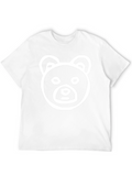 Bear Graphic Black Tee Shirt