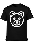 Bear Graphic Black Tee Shirt