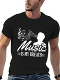 Music is My Breath Graphic Tee
