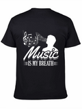 Music is My Breath Graphic Tee