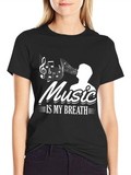 Music is My Breath Graphic Tee