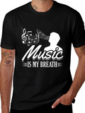 Music is My Breath Graphic Tee