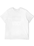 Teacher Voice Graphic Tee - Black Cotton