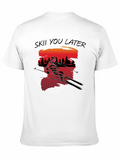 Ski You Later Black Graphic Tee