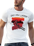Ski You Later Black Graphic Tee