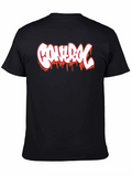 Control Graphic Print Black T-Shirt