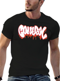 Control Graphic Print Black T-Shirt