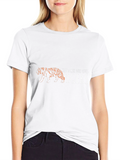 Girl Who Loves Tigers Black T-Shirt