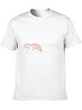 Girl Who Loves Tigers Black T-Shirt