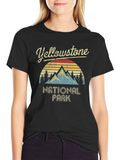 Yellowstone National Park Retro Graphic T-Shirt