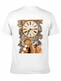 Boho Clock & Rose Graphic Tee