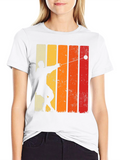 Retro Hammer Throw Silhouette T-Shirt
