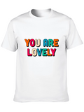 You Are Lovely Graphic Black T-Shirt