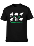 Farmer Saurus Black T-Shirt