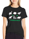 Farmer Saurus Black T-Shirt