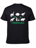 Farmer Saurus Black T-Shirt