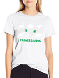 Farmer Saurus Black T-Shirt