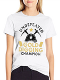 Undefeated Gold Digging Champion Graphic T-Shirt