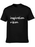 Inspiration Vision Black Graphic Tee Shirt