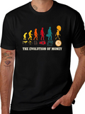 Evolution of Money Black T-Shirt