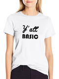 Yall Basic Black T-Shirt - Casual Wear