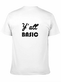 Yall Basic Black T-Shirt - Casual Wear