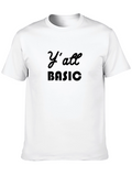 Yall Basic Black T-Shirt - Casual Wear