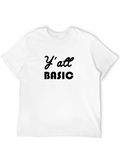 Yall Basic Black T-Shirt - Casual Wear