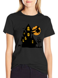 Halloween Witch Haunted House T-Shirt