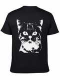 Inverted Cross Cat Graphic T-Shirt