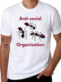 Anti-Social Organisation Graphic T-Shirt